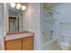Bright bathroom with a tub and shower combination at 7450 Lowell Blvd # B, Westminster, CO 80030