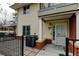 Close-up of home with charming fenced patio and entryway at 7450 Lowell Blvd # B, Westminster, CO 80030