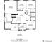 Floor plan of the third level, showcasing the layout of the bedrooms, bathrooms, laundry room, and walk-in closet at 2115 Holmby Ct, Castle Rock, CO 80104