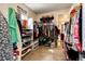 The walk-in closet has an abundance of hanging and shelving space at 2115 Holmby Ct, Castle Rock, CO 80104