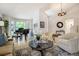 Open-concept living area boasts abundant natural light and stylish furniture at 74 Blue Heron Dr, Greenwood Village, CO 80121