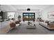 Finished basement with pool table, seating area, and wet bar at 8077 Raphael Ln, Littleton, CO 80125