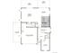 Detailed first floor floorplan showcasing open-concept kitchen, great room, and 2-car garage at 9081 Telluride Ct, Commerce City, CO 80022