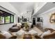 Spacious living room with plush seating, vaulted ceilings, and lots of natural light at 7234 S Kendall Ct, Littleton, CO 80128
