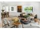 Spacious living area featuring modern furniture, unique decor, and natural light at 7234 S Kendall Ct, Littleton, CO 80128