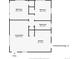 A detailed floor plan showcasing a two-bedroom layout, living room, kitchen, and bathroom, with labeled dimensions at 2696 S Grove St, Denver, CO 80219