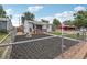 Quaint home featuring fenced yard, mulch groundcover and blue sky background at 7940 Pontiac St, Commerce City, CO 80022