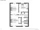 Second floorplan features three bedrooms and a bathroom layout for a functional home at 6376 S Estes St, Littleton, CO 80123