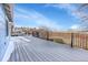 The deck overlooks the backyard with community views at 4678 S Salida St, Aurora, CO 80015