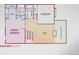 Second level floor plan features primary bedroom, loft, and two bathrooms at 2713 W Long Dr # C, Littleton, CO 80120