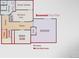 Basement floor plan featuring bonus room, bedroom, bathroom and mechanical room at 2713 W Long Dr # C, Littleton, CO 80120