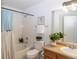 Charming bathroom with a shower-tub combo and a vanity with a white undermount sink at 3260 E 103Rd Pl # 912, Thornton, CO 80229