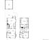 Detailed floor plans showcasing the layout of both the first and second floors at 848 S Emerson St, Denver, CO 80209