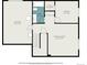Basement floor plan featuring a recreation room, bedroom, bath, and walk-in closet at 8460 E 54Th Dr, Denver, CO 80238