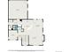 Layout showing a first floor with a living room, kitchen, dining area, office, and garage at 8460 E 54Th Dr, Denver, CO 80238