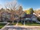 Charming two-story home showcasing a well-kept lawn, mature landscaping, and inviting curb appeal at 1239 S Flower Cir # C, Lakewood, CO 80232