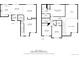 Two-story floor plan featuring kitchen, dining, living, and bedrooms with labeled dimensions at 10061 Apollo Bay Way, Highlands Ranch, CO 80130