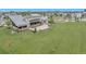 Aerial view of the community clubhouse with an expansive lawn at 4589 Quandary Peak St, Brighton, CO 80601