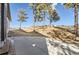 Private backyard with a patio and mature trees at 5820 Powell Rd, Parker, CO 80134