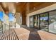 Spacious deck with stone pillars and mountain views at 5820 Powell Rd, Parker, CO 80134