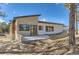 Contemporary home exterior, stone and stucco at 5820 Powell Rd, Parker, CO 80134