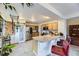 Bright kitchen with stainless steel appliances, a breakfast bar, and lots of counter space at 17076 Foxton Dr, Parker, CO 80134