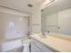 Clean, functional bathroom with white fixtures and tiled shower at 13902 E Marina Dr # 412, Aurora, CO 80014
