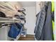 Walk-in closet with wire shelving, clothing racks and plenty of storage space at 18391 E Kepner Pl # 205, Aurora, CO 80017