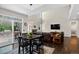 Open floor plan combines the living room, kitchen, and outdoor spaces creating a welcoming space for entertaining at 4649 Spinning Wheel Dr, Brighton, CO 80601
