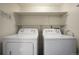 Laundry room with washer and dryer hookups and plenty of room for folding at 218 Wright St # 303, Lakewood, CO 80228