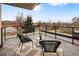 Private balcony offering city views and outdoor seating at 2664 S Cherokee St, Denver, CO 80223