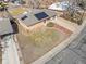 An aerial shot shows the property with a manicured lawn and solar panels on the roof at 8235 Auburn Ln, Westminster, CO 80031