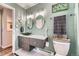 Bathroom with vessel sink and a decorative theme at 15531 E Jewell Pl, Aurora, CO 80013