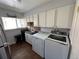 Convenient laundry area featuring modern appliances and ample storage, designed for seamless household chores at 8047 Wolff St # H, Westminster, CO 80031