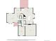Main level floor plan showcasing the living room, dining area, kitchen, and access to a patio at 8825 Fairview Oaks Pl, Lone Tree, CO 80124