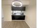 Modern kitchen area featuring a stylish breakfast bar and contemporary lighting at 56 S Nome St, Aurora, CO 80012