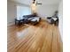 Bright living room with hardwood floors and modern furnishings at 3000 Billings St, Aurora, CO 80011