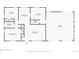 First floor plan with kitchen, dining, living, bedrooms, bathroom, utility and garage. Dimensions are provided at 2813 S Zenobia St, Denver, CO 80236