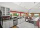 A spacious kitchen with modern appliances and scenic views from the windows at 30999 Kootney St, Elizabeth, CO 80107
