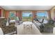 Comfortable living room with plush seating, scenic views through large windows, and inviting decor at 30999 Kootney St, Elizabeth, CO 80107