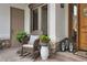 Cozy front porch with rocking chair and decorative accents at 646 Ruby Trust Dr, Castle Rock, CO 80108