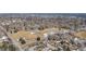 Aerial view of a neighborhood featuring a park, providing a serene environment and community gathering space at 5895 S Huron St, Littleton, CO 80120