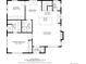 Main floor plan featuring a primary bedroom, living room, dining area, and kitchen at 2068 Jasmine St, Denver, CO 80207