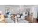 Modern kitchen with white cabinets and a large island at 2068 Jasmine St, Denver, CO 80207