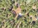 An aerial view of a home nestled in a dense forest, showcasing the roof and surrounding greenery at 8782 S Ault Ln, Morrison, CO 80465
