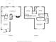 Detailed floor plan showcasing the layout of the home, including two floors with dimensions for each room at 7371 S Mobile St, Aurora, CO 80016