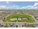 Beautiful aerial view showcasing community park, playground, and tennis courts at 2510 E 160Th Pl, Thornton, CO 80602