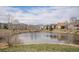 Waterfront homes line this relaxing pond at 11962 W Long Cir # 103, Littleton, CO 80127