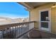 Charming balcony provides a peaceful outdoor retreat with neighborhood views and a relaxing atmosphere at 9471 Ashbury Cir # 202, Parker, CO 80134