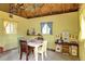 Charming playhouse interior with a play kitchen, table, chairs, and decorative touches for imaginative play at 10381 Hondah Dr, Littleton, CO 80127